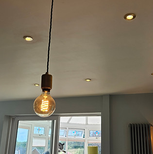 Modern domestic lighting installation